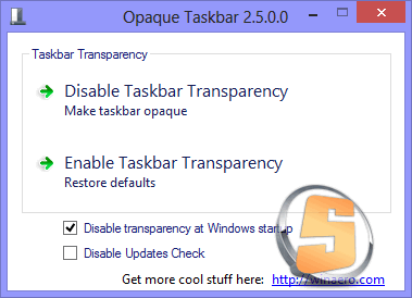 Opaque Taskbar Opaque Taskbar