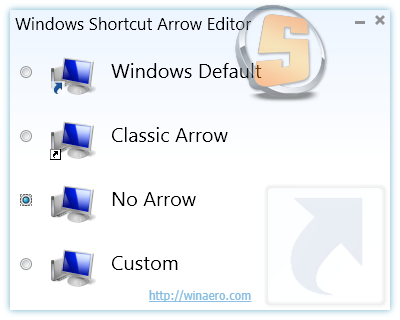 Windows Shortcut Arrow Editor Windows Shortcut Arrow Editor
